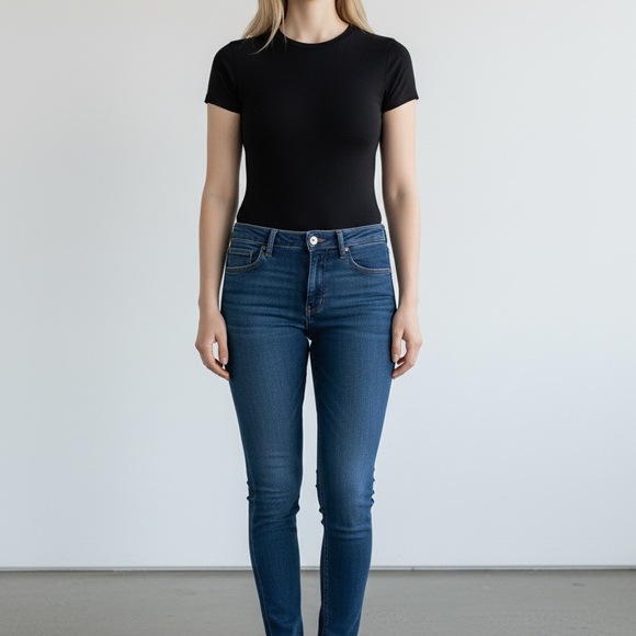 rag & bone Denim - Rag & Bone Blue Bedford Wash Skinny Jeans Sari